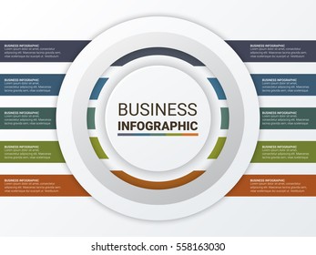 Vector illustration infographics. Template for brochure, business, web design