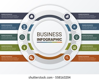 Vector illustration infographics. Template for brochure, business, web design