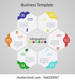 Vector illustration infographics. Template for brochure, business, web design