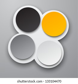 Vector illustration of infographics template design. Eps10