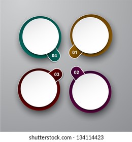 Ilustración vectorial del diseño de plantillas de infografía. Eps10