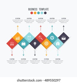 Vector illustration infographics ten options