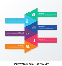 Vector illustration infographics. Infographics for workflow layout, banner, diagram.Beautiful infographics for web design.