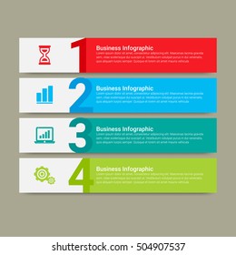 Vector illustration infographics. Infographics for workflow layout, banner, diagram.Beautiful infographics for web design.