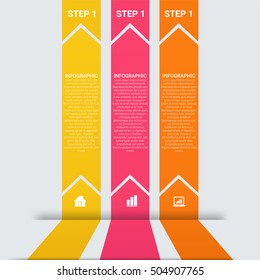 Vector illustration infographics. Infographics for workflow layout, banner, diagram.Beautiful infographics for web design.
