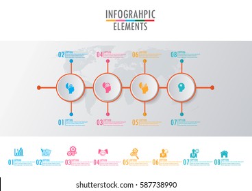 Vector illustration infographics.Template for brochure, business, web design