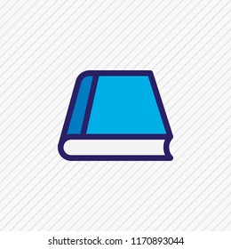 Vector illustration of information icon colored line. Beautiful read element also can be used as book icon element.