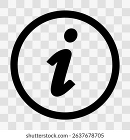 Vector illustration information icon transparent