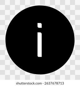 Vector illustration information icon transparent