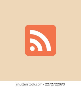 Vector illustration of information icon, website, media, content, RSS.