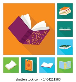 Vector illustration of illustration and information logo. Collection of illustration and cover stock vector illustration.