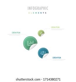 Vector Illustration of Information Sticker Graphics. Business Data Visualisation. Infographic Elements. Sticker Vector. Perfect for Infographics, Analytical Data, Presentations and more graphics-EPS10