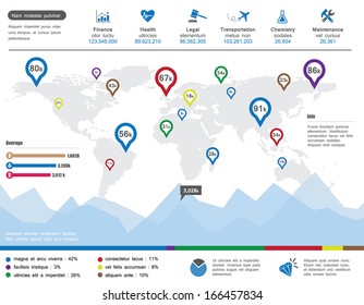 Vector illustration of Informative graphic