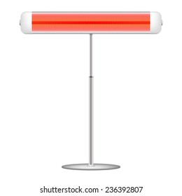 Vector illustration of infrared heater.