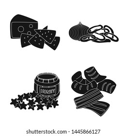 Vector illustration of ingredient and organic icon. Set of ingredient and product vector icon for stock.