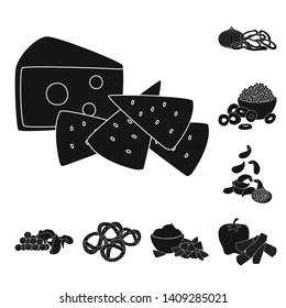 Vector illustration of ingredient and organic   logo. Collection of ingredient and product vector icon for stock.