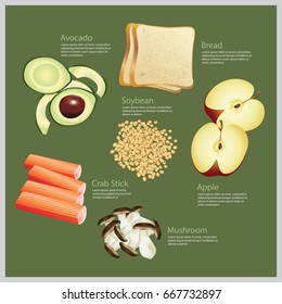 Vector Illustration Ingredients Food