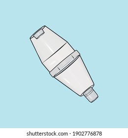 Vector Illustration Of An Inhaler Spacer