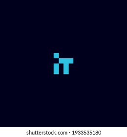 vector illustration of initial IT