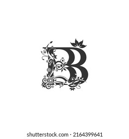 Vector Illustration of Initial BB letter, luxury beauty flourish ornament monogram logo
