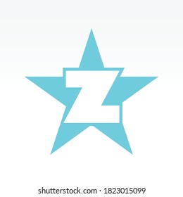 Vector illustration Initial Letter Z abstract technology logo. Typography digital space concept.