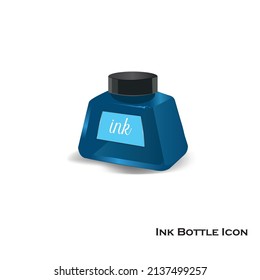 vector illustration ink bottle icon desing template