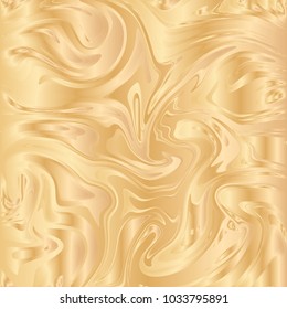 Vector illustration of ink marbling texture. Trendy gold background for design, party, invitation, web, banner, birthday, wedding, business card. Hand drawn suminagashi art.