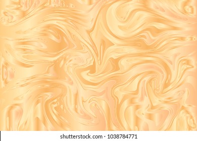 Vector illustration of ink marbling texture. Trendy gold background for design, party, invitation, web, banner, birthday, wedding, business card. Hand drawn suminagashi art.