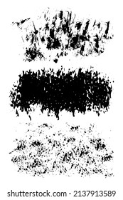 Ilustración vectorial. Textura del sello de tinta. Elementos sucios de diseño artístico Fondo de fondo. La textura superpuesta difícil. Efecto texturado abstracto. Negro sobre blanco. Dibujo a mano libre. EPS10.