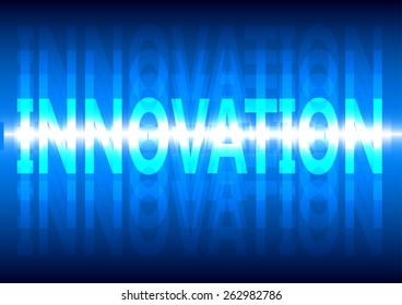 Vector illustration of innovation blue abstract background