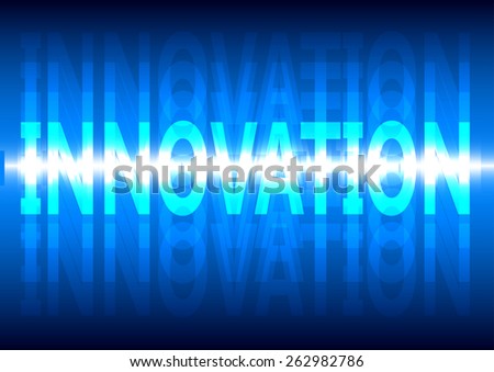 Vector illustration of innovation blue abstract background
