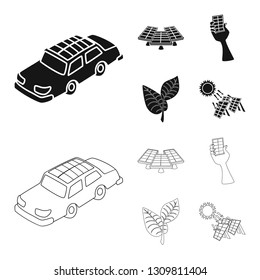 Vector illustration of innovation and technology  icon. Collection of innovation and nature  stock symbol for web.