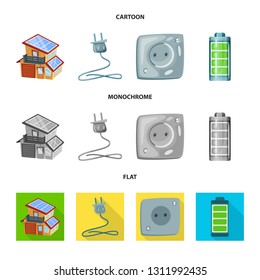 Vector illustration of innovation and technology  icon. Set of innovation and nature  stock vector illustration.