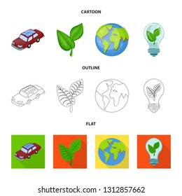 Vector illustration of innovation and technology  icon. Set of innovation and nature  vector icon for stock.