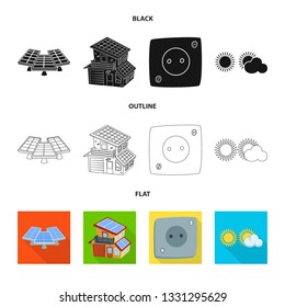 Vector illustration of innovation and technology  icon. Set of innovation and nature  stock vector illustration.