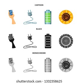 Vector illustration of innovation and technology  icon. Collection of innovation and nature  vector icon for stock.