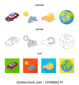 Vector illustration of innovation and technology  icon. Set of innovation and nature  vector icon for stock.