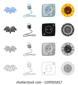 Vector illustration of innovation and technology  icon. Collection of innovation and nature  stock vector illustration.