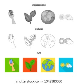 Vector illustration of innovation and technology  icon. Collection of innovation and nature  stock symbol for web.