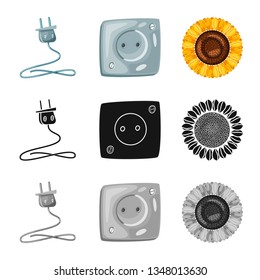 Vector illustration of innovation and technology  icon. Set of innovation and nature  stock vector illustration.