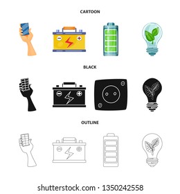 Vector illustration of innovation and technology  icon. Set of innovation and nature  stock symbol for web.