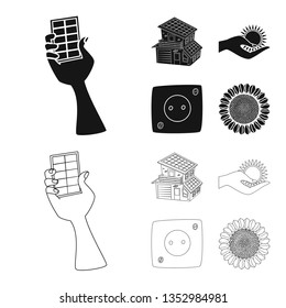 Vector illustration of innovation and technology  icon. Collection of innovation and nature  stock vector illustration.