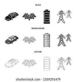 Vector illustration of innovation and technology  icon. Set of innovation and nature  vector icon for stock.