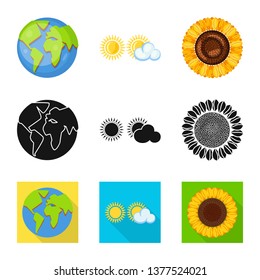 Vector illustration of innovation and technology  icon. Set of innovation and nature  stock vector illustration.
