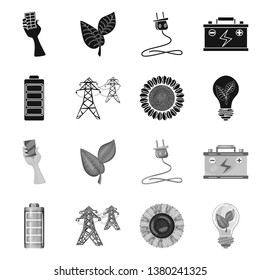 Vector illustration of innovation and technology  icon. Collection of innovation and nature  stock vector illustration.