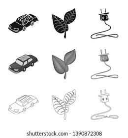 Vector illustration of innovation and technology  icon. Set of innovation and nature  stock vector illustration.