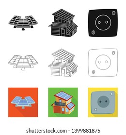 Vector illustration of innovation and technology  icon. Collection of innovation and nature  vector icon for stock.