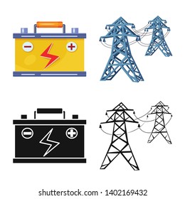 Vector illustration of innovation and technology  icon. Set of innovation and nature  vector icon for stock.