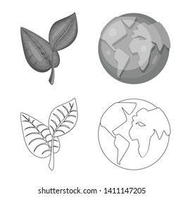 Vector illustration of innovation and technology  icon. Collection of innovation and nature  stock symbol for web.
