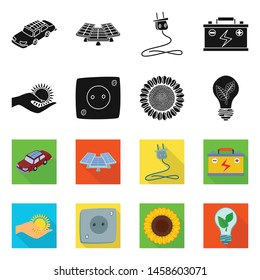 Vector illustration of innovation and technology icon. Collection of innovation and nature stock vector illustration.